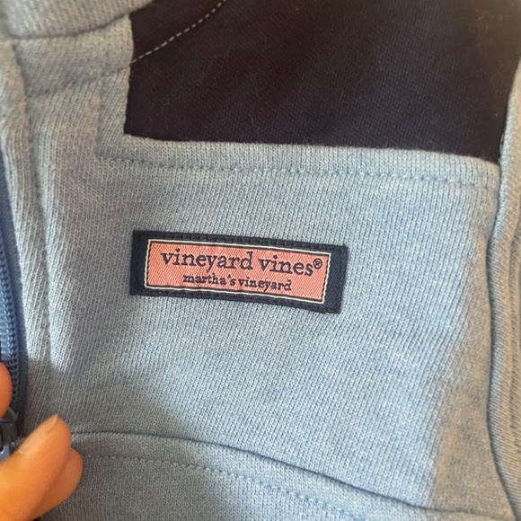 Vineyard Vines Boy's Pullover Sweatshirt Quarter 1/4 Zip Size 2T Blue NWOT - Picture 3 of 9